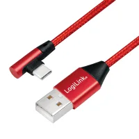 LogiLink CU0145 USB cable USB 2.0 0.3 m USB A USB C 0.48 Gbit/s Red