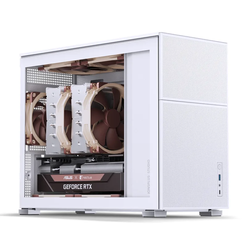 Jonsbo D31 MESH White, mATX belo ohišje, stekleno okno