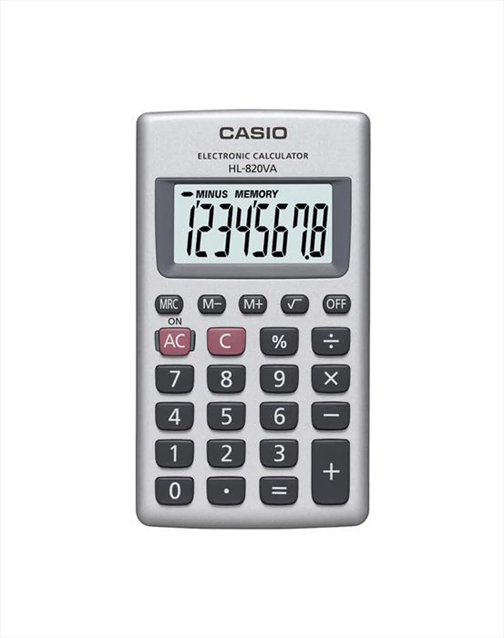 CASIO - Calcolatrice HL-820VA-GRIGIO