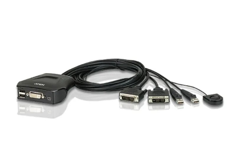 ATEN CS22D KVM switch Black