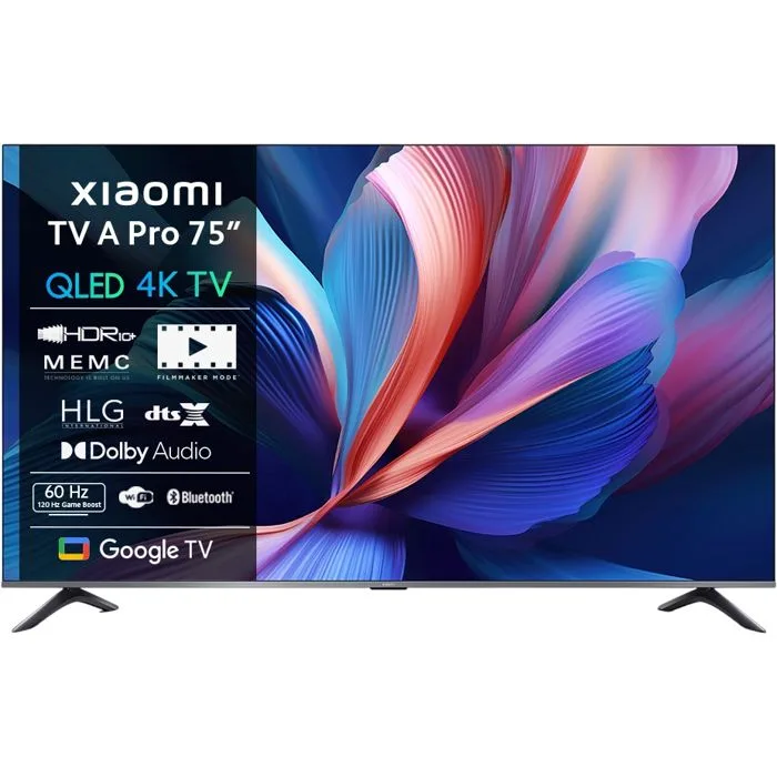 TV Xiaomi 75" A Pro 75O39PT, QLED, 4K, Smart TV