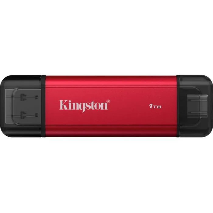 Eksterni SSD Kingston Dual Portable SSD, 1TB, USB 3.2 Gen 2, crveni