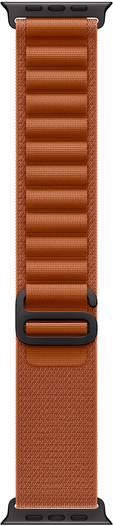 Apple Watch 49mm Terra Cotta Alpine Loop Medium - Black Titanium Finish