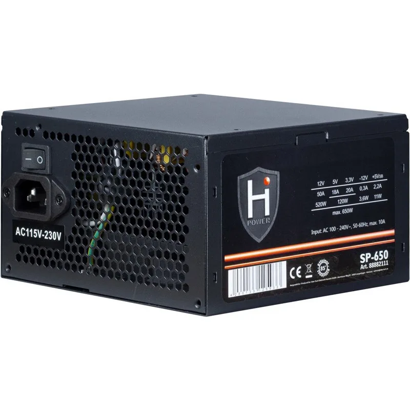 INTER-TECH HIPOWER SP-650W ATX napajalnik - bulk pakiranje