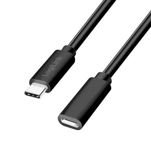 LogiLink CU0210 USB cable USB 2.0 1 m USB C 480 Gbit/s 100 W Black